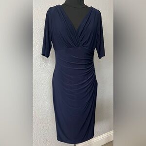 Ralph Lauren Deep Blue Midi Dress Size 12